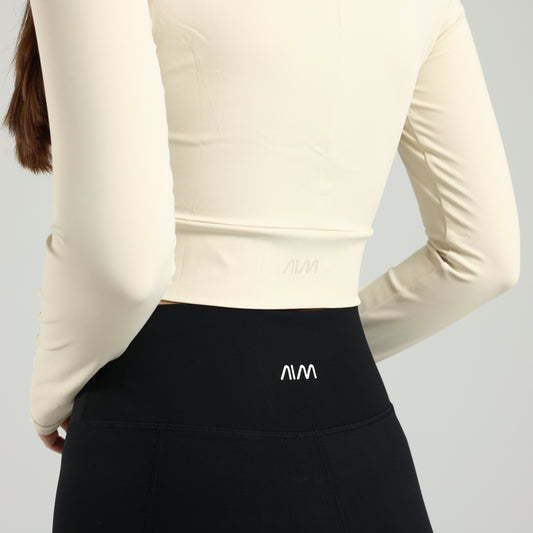 Cream Twist Crop Top