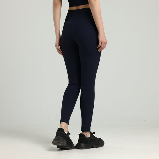 Deep Navy Ribbed Leggings