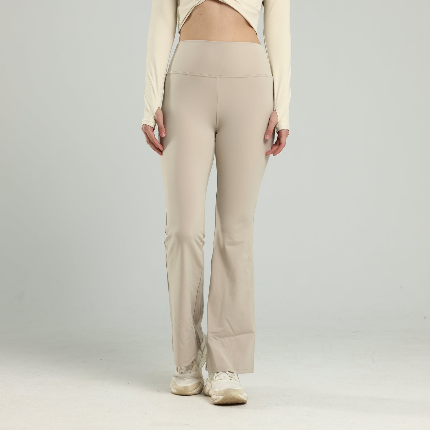 Khaki Flare Pants