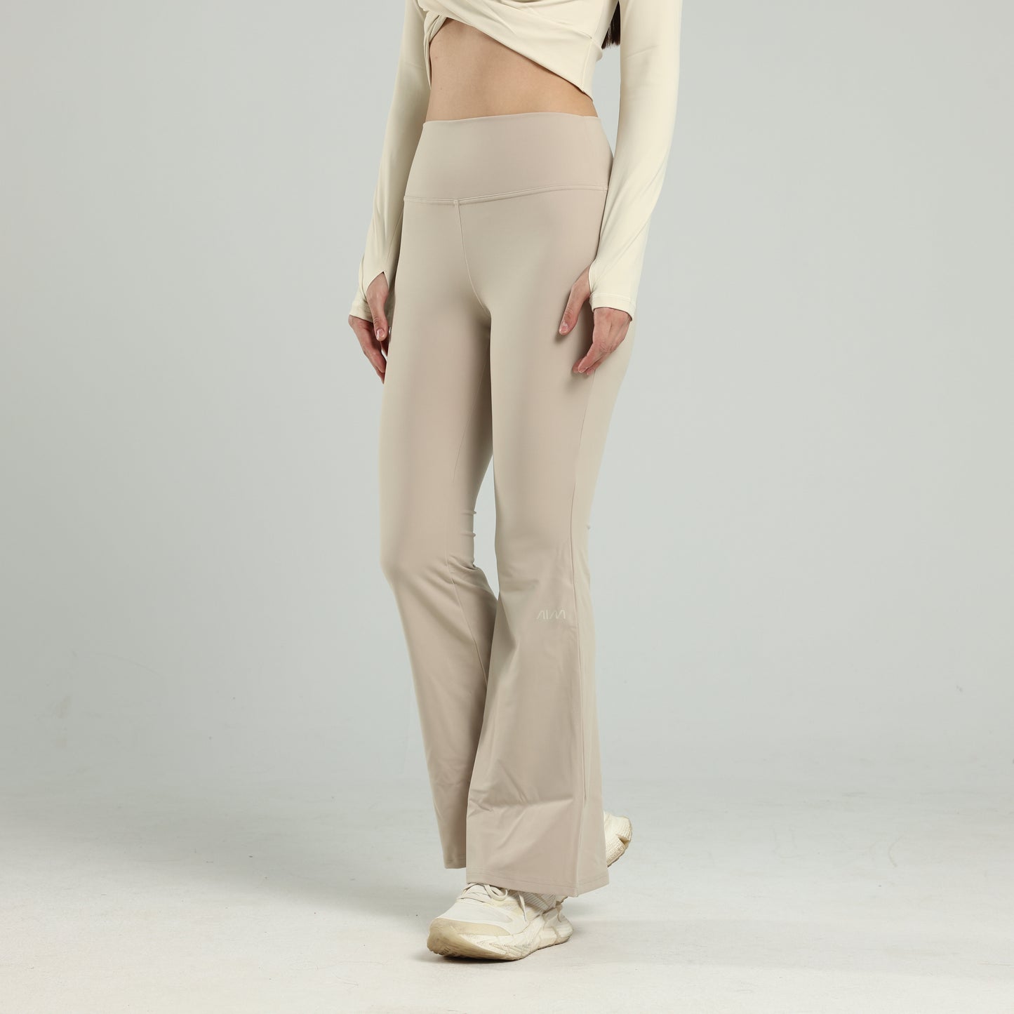 Khaki Flare Pants