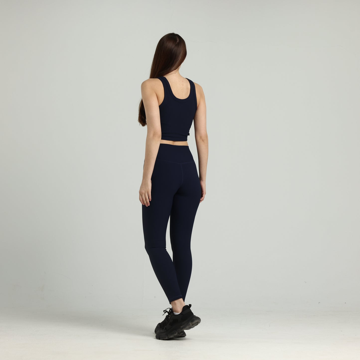 Deep Navy Ribbed Leggings