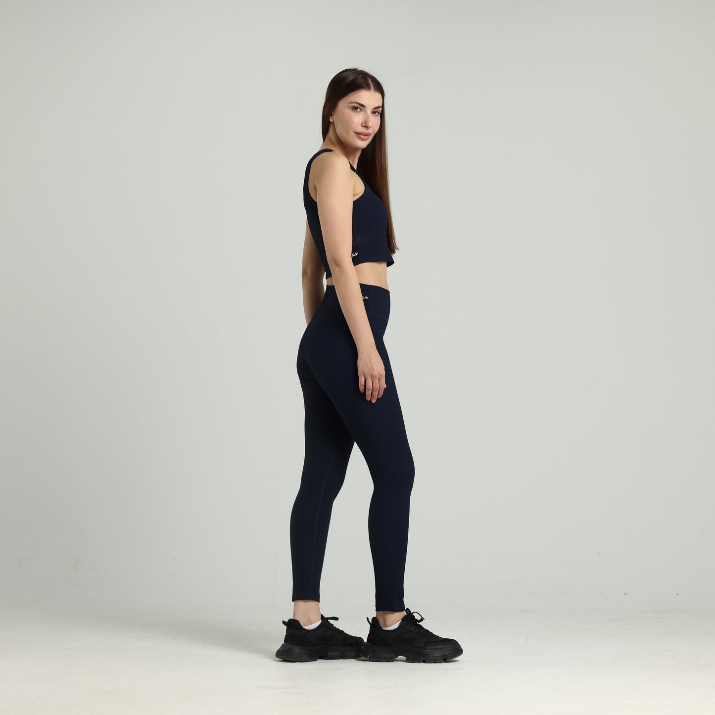 Deep Navy Ribbed Leggings