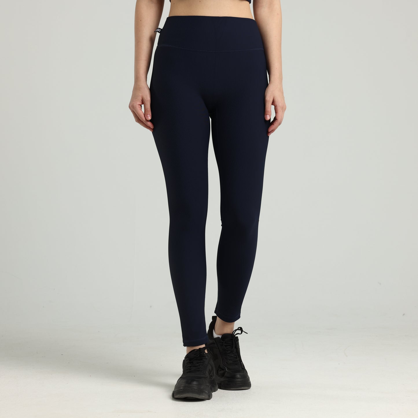 Deep Navy Ribbed Leggings