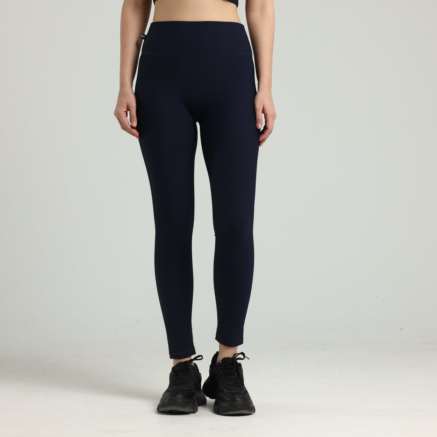 Deep Navy Ribbed Leggings